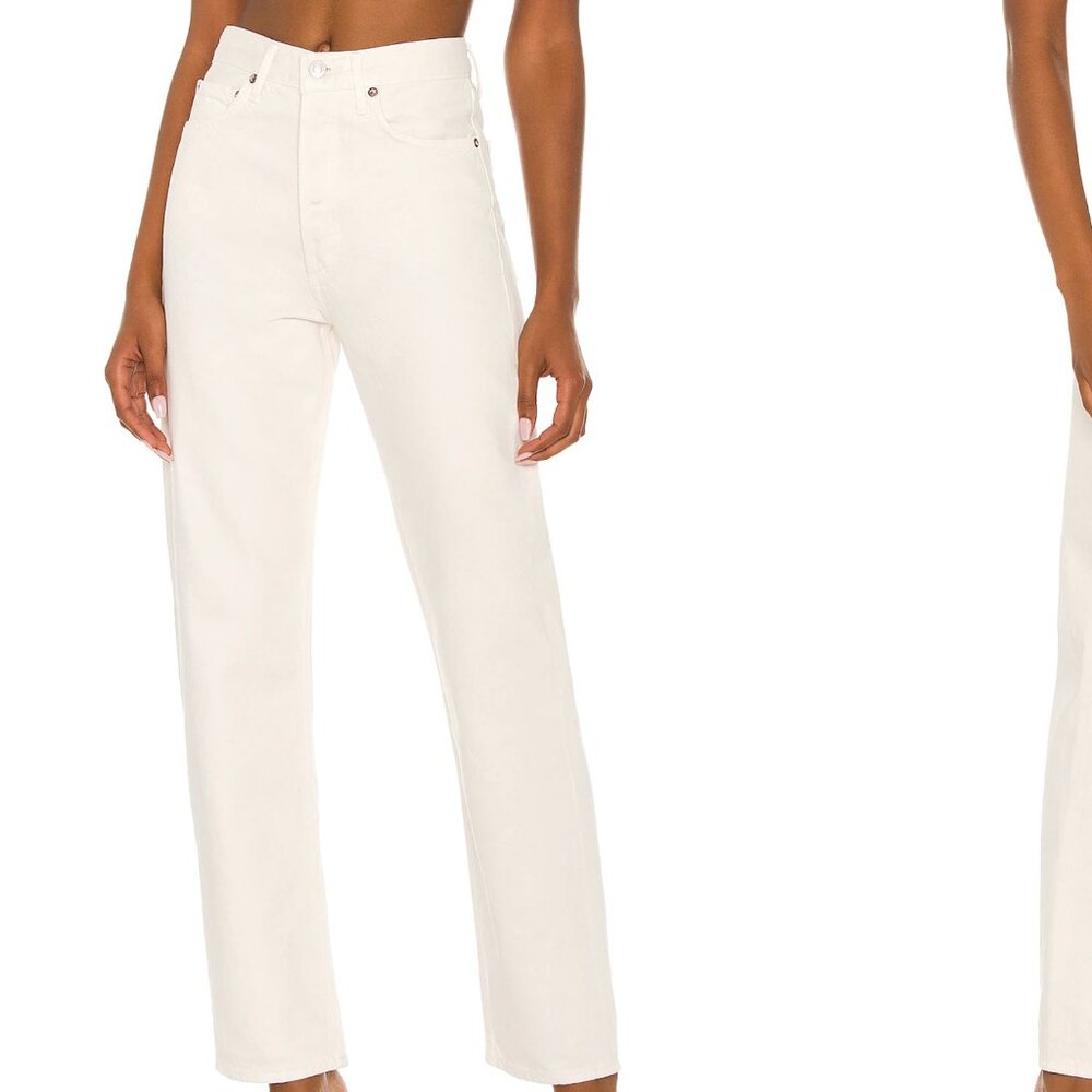 Agolde 90s Pinch Waist Straight Leg Jeans - Cream - Dune Size 29